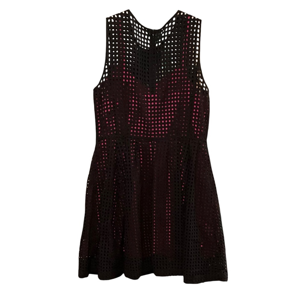 Halogen Black Pink Prism Fit and Flare Dress - Picture 4 of 13